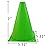 Mirepty 7 Inch Plastic Traffic Cones Sport Training Agility Marker Cone for Soccer, Skating, Football, Basketball, Indoor and Outdoor Games (Green, 24 Pack)