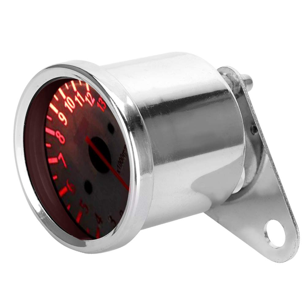 EBTOOLS Tachymètre Moto Universel DC 12V Affichage LED Électronique Jauge 13000rpm