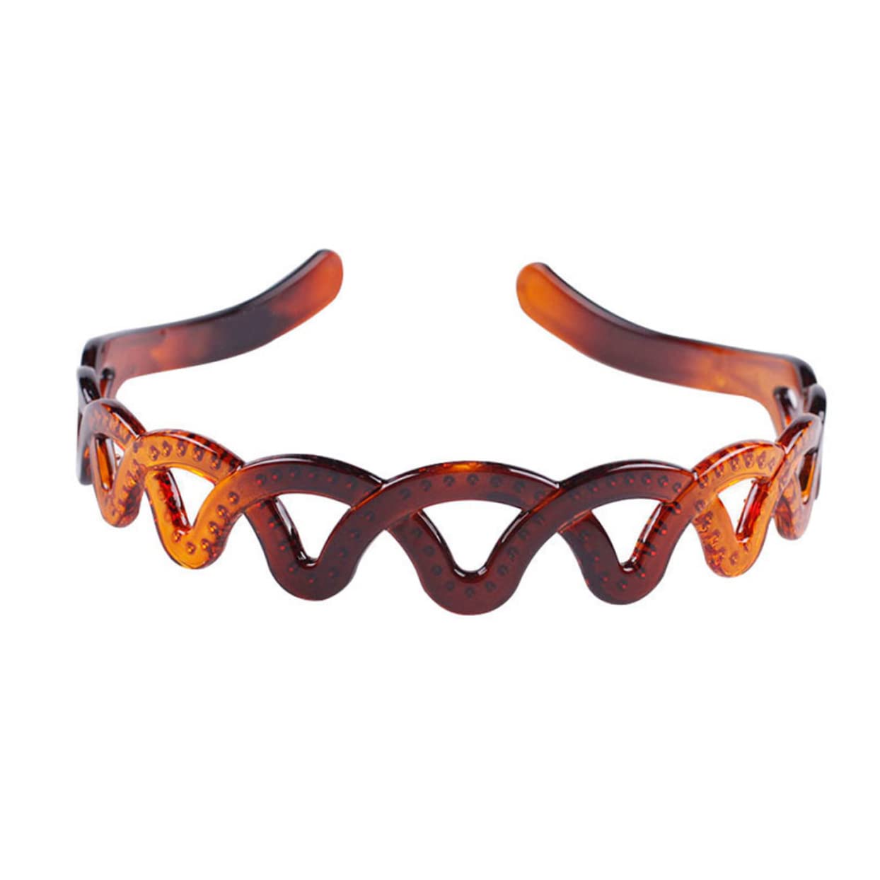 FOMIYES 2 Set - Fascia Per Con Personalità Per Donne E Uomini A Forma Di Onda Per L'uso Quotidiano 8 Pezzi * 2