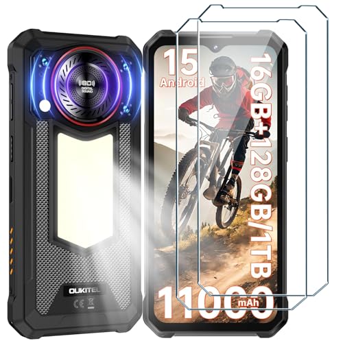 Xiangyun 2 Stücke Schutzfolie für Oukitel WP53S (6.52"), Frei von Kratzern, HD-Klar, 9H Härte Ultrabeständig Gehärtetes Glas Displayschutz