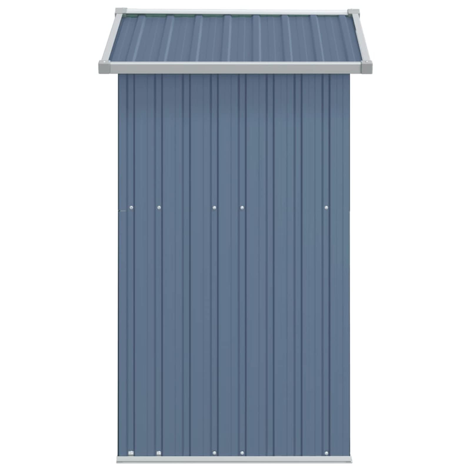 Capanno da Giardino Grigio 126x97,5x177 cm Acciaio Zincato,Capannone da Giardino,Casetta da Giardino,Casetta Attrezzi Giardino(SPU:316234)
