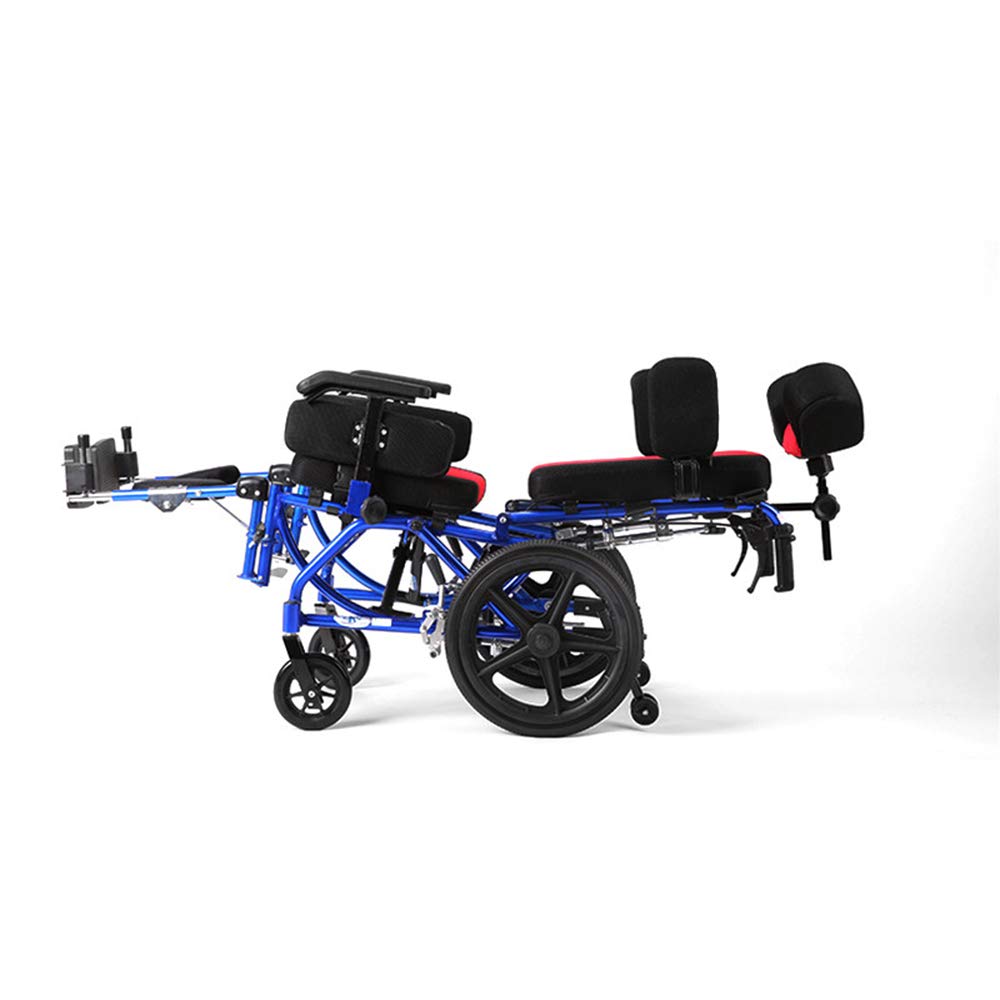 Wózek inwalidzki, dziecięce wózki inwalidzkie 26 kg transport medyczny ergonomiczny zaawansowany wygodny podłokietnik regulowane oparcia nogi 100 kg obciążenie 36 * 36 cm szerokość siedziska