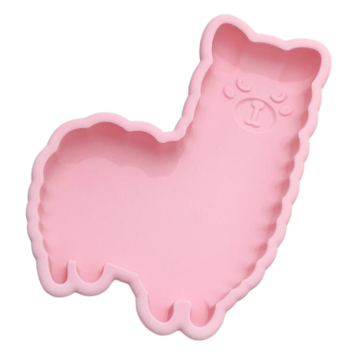 OUNONA 2Pcs Cartoon Alpaca Silicone Cake Baking Tools for Cakes Puddings Cookies Pink Color Easy to Clean Silicone Material