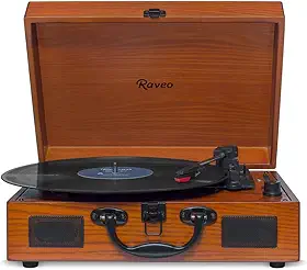Raveo Vitrola com USB e Bluetooth, Sonetto Wood, 10W, marrom