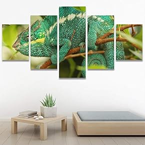 SIGNWIN 5 Panel Canvas Wall Art Modern Art...