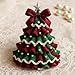 DIY Crochet Christmas Tree Kit for Beginners with Yarn, Hook, Beads | Complete Craft Kit with Instructions for Handmade Holiday Ornaments (Green)