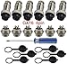 RUNCCI-YUN 6Pcs GX16–6 Pin Aviation Stecker Adapter, 5A 16mm Gewinde Männlich Weiblich Metall Luftfahrt-Stecker Drahtverbinder Kit, mit 6Pcs Gummi Schutzkappe und Phillips Schraubendreher
