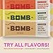 The Bomb Co. Bomb Bars Variety Pack, Healthy Snacks, Plant Based Bars With Superfood & Super Seeds, On the Go Snack & Breakfast Bar, Energy Support, Gluten Free, Non GMO, Dairy Free