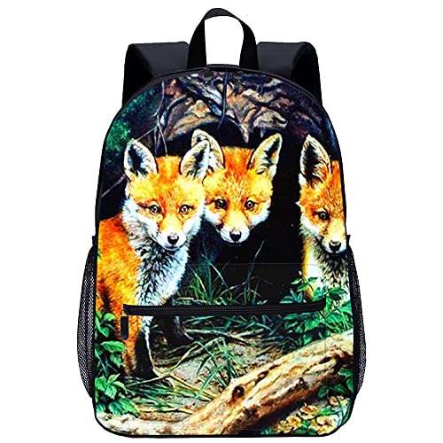 Sac à dos enfants adultes à motif Fox tendance imprimé 3D