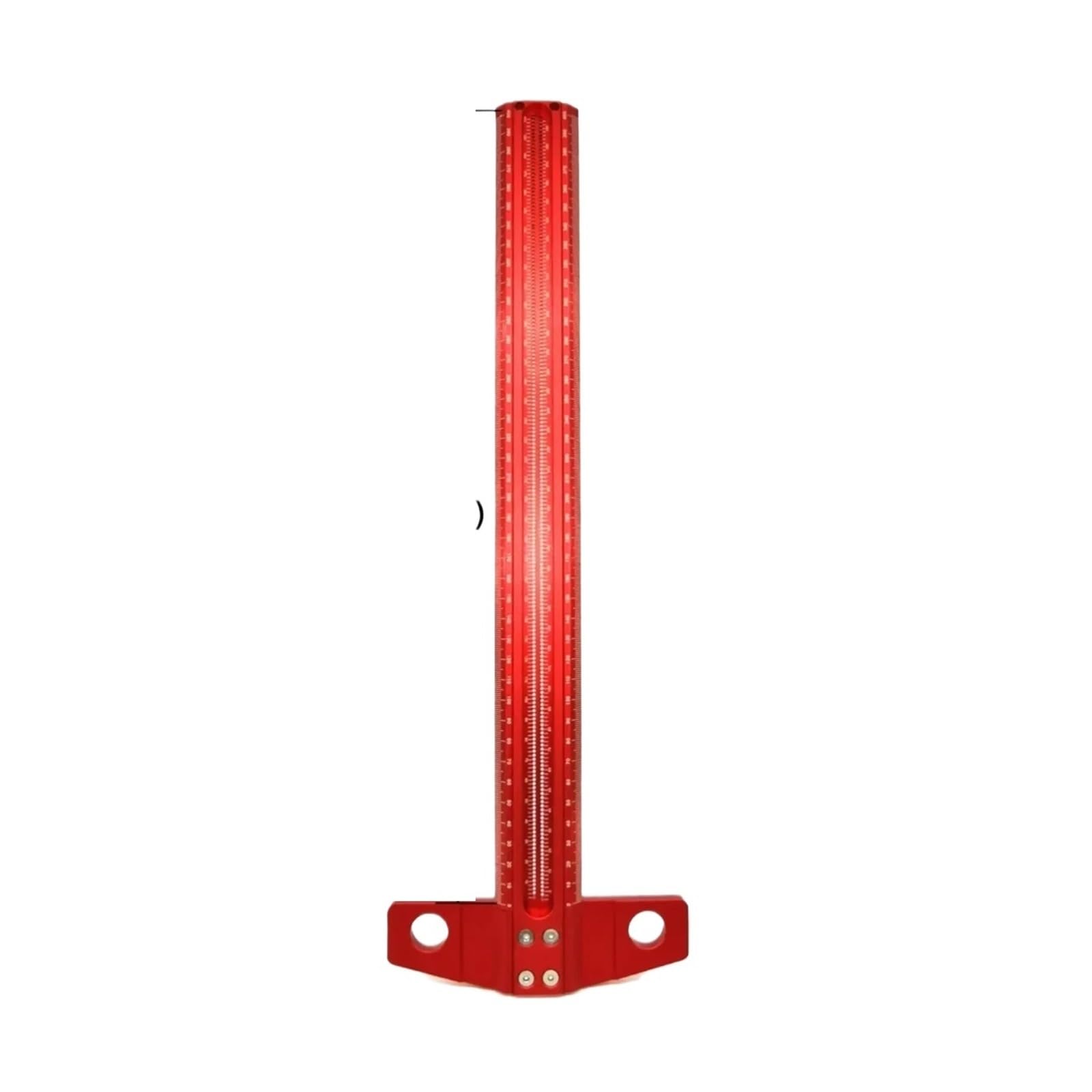 60-500MM Precision Marking T-Ruler Aluminum Alloy Woodworking Scribe Gauge Deluxe Crossed-out Hole Scribing Ruler for DIY/Household(TS-400)