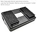 2Pcs 40mm Heatsink 80 x 40 x 11mm/ 3.15 x 1.57 x 0.44 inche Aluminum Heat Sink Radiator Cooler with Thermal Conductive Adhesive Tape/Pad Cooling Fin for Cooler Electronics CPU Led, Black
