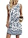 WIHOLL Boho Dresses for Women 2026 Casual Spring Summer Italian Dress Beach Vacation Fashion Travel Clothing Teacher School Outfits Blue S