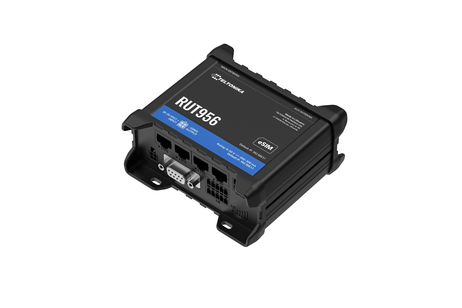 Router Industriale 4G LTE con WiFi e Porte Ethernet | Gateway di Rete con Failover Automatico, Doppia SIM, Interfacce RS-232/RS-485, Montaggio su Guida DIN