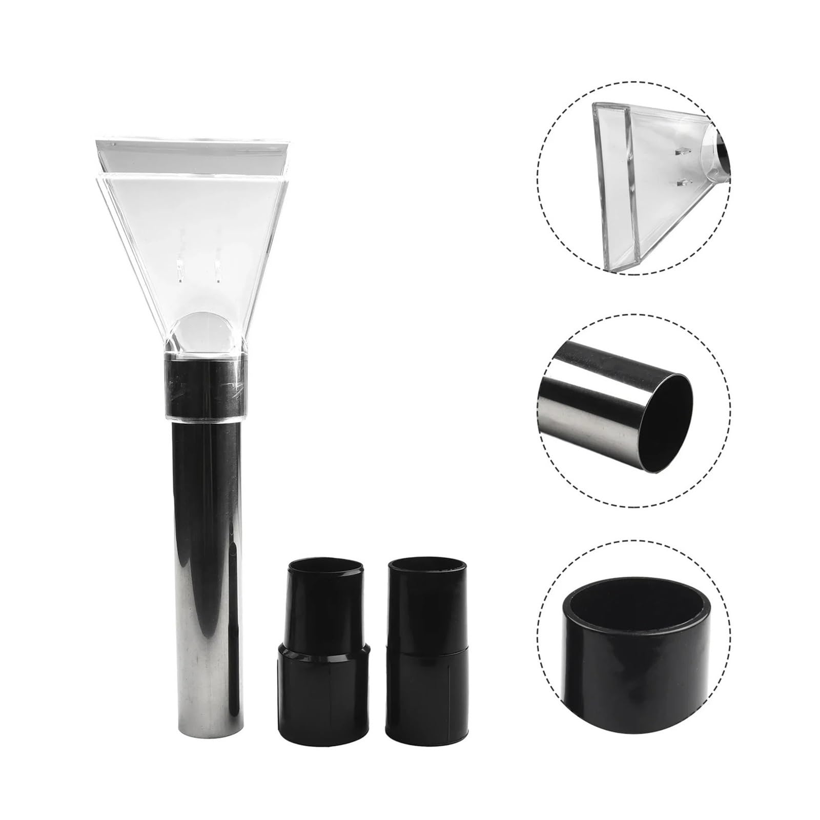 Aspiradora Giratoria Universal De 38mm, Cabezal De Cepillo De Suelo, Boquilla Transparente For Alfombras, Suelo Duro, Adaptador De Herramienta De Limpieza Del Hogar(B)