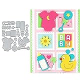 Baby Duck Clothes Frame Metal Die Cuts Dies Stencil, Frame Cutting Dies Cut Stencils DIY Scrapbooking Cards Photo Album Craft Decorative Embossing Paper Dies for Album Card Scrapbooking Making