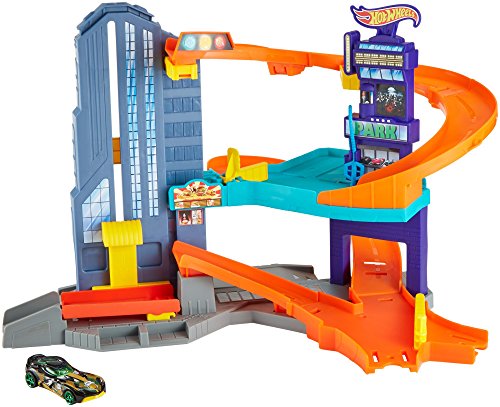 Preisvergleich Produktbild Hot Wheels City Speedtropolis Spielset mit 1 Auto