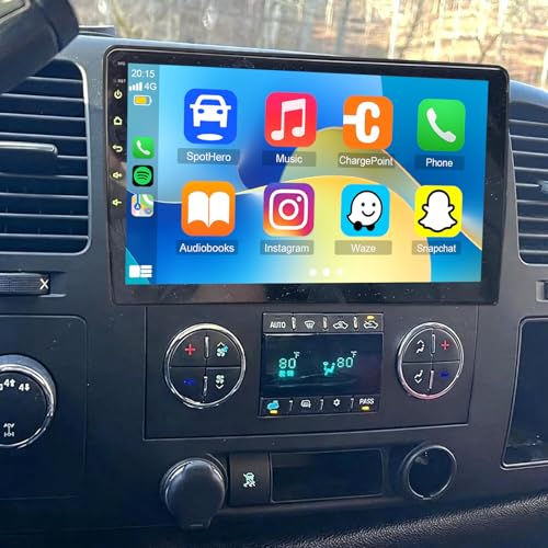 Radio para auto doble din 10 pulgadas Carplay Android miniatura 1