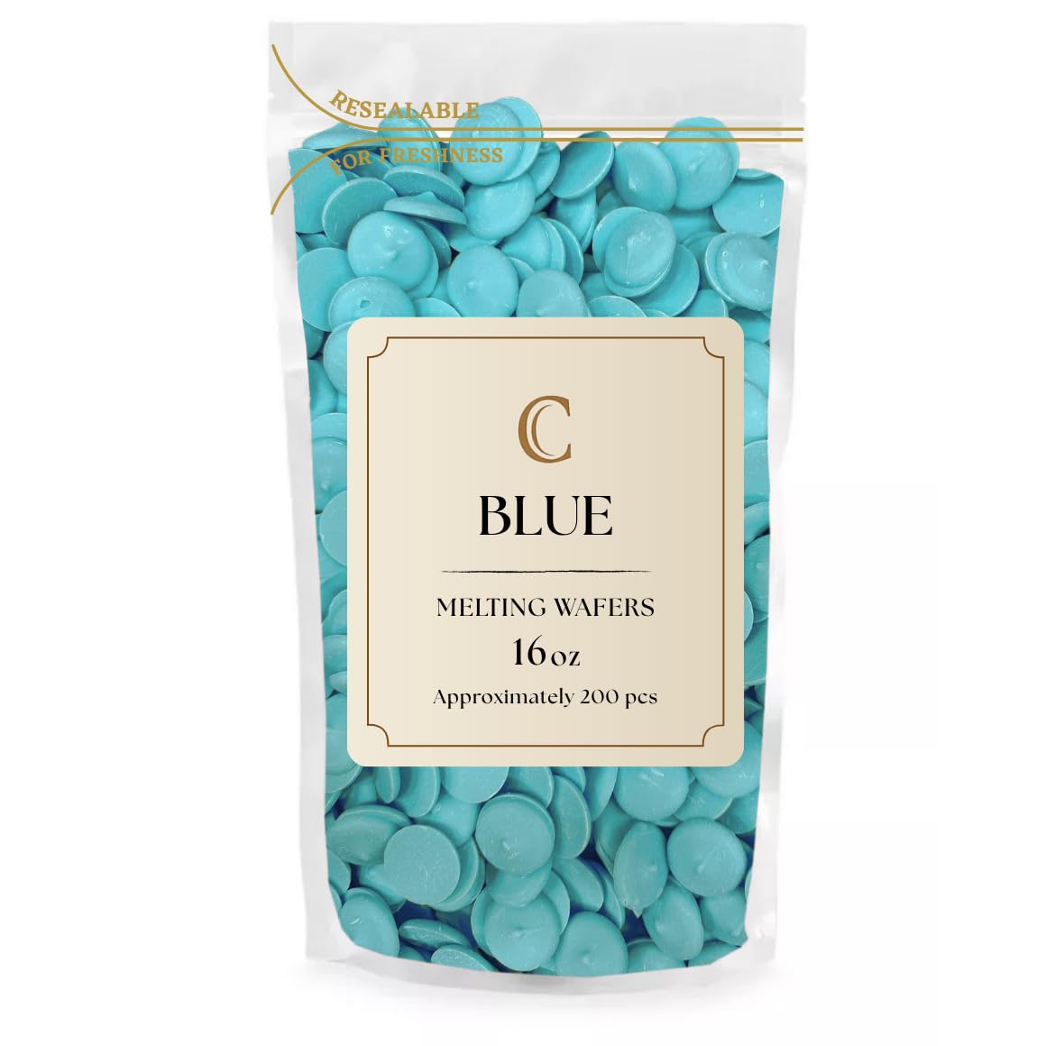 Merckens Chocolate Melting Wafers Bulk Bag Perfect For Dipping, Deserts, Baking And More (1 Pound, Blue)