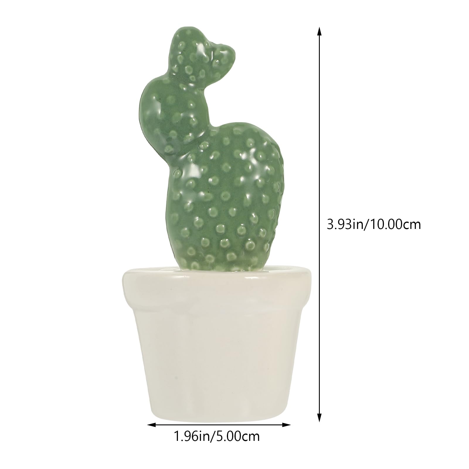 Amazon.de: POPETPOP 2Er-Set Porzellan-Kaktus-Deko Handbemalte Kaktusstatue  Fr Wohnzimmer Bro Heimdekoration Geschenkidee