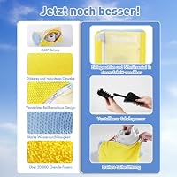 Teletrogy Schuhwaschbeutel Waschmaschine, 3D-Net Waschbeutel Schuhe, 2er – Ansicht 4