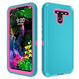 Asuwish Phone Case for LG G8 ThinQ Cell Cover Hybrid Rugged Shockproof Hard Protective Drop Proof Full Body Heavy Duty Mobile Accessories LGG8 Thin Q G 8 LG8 G8thinq LGG8thinq 8G Women Light Green