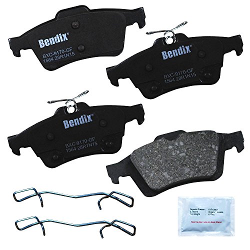 Image of Bendix Priority1 CFC1564 Ceramic Rear Brake Pads for Ford C-Max 2017-2013, Escape 2016-2013, Focus 2018-2012, Transit Connect 2022-2014