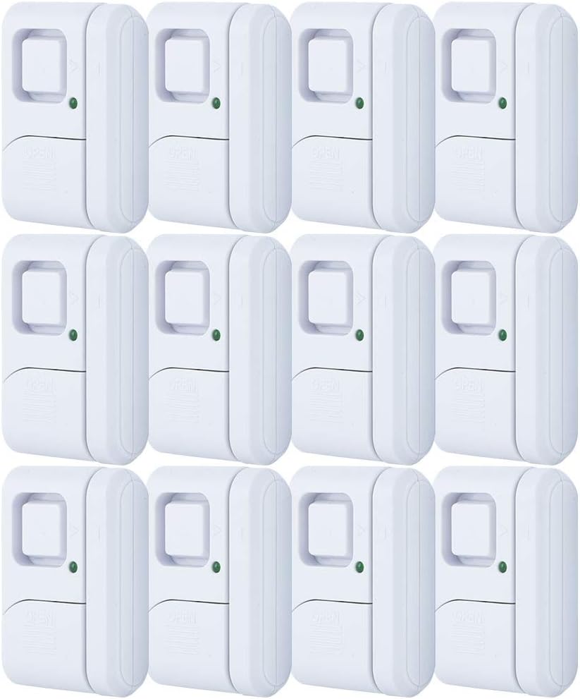 Tор Brаndѕ GE Personal Security Window and Door Alarm, 12 Pack, DIY Home Protection, Burglar Alert, Magnetic Sensor, Off/Chime/Alarm, Easy Installation, Ideal for Home, Garage, Apartment and More, 45989 Tор Brаndѕ GE Personal Security Window and Door Alarm, 12 Pack, DIY Home Protection, Burglar Alert, Magnetic Sensor, Off/Chime/Alarm, Easy Installation, Ideal for Home, Garage, Apartment and More, 45989
