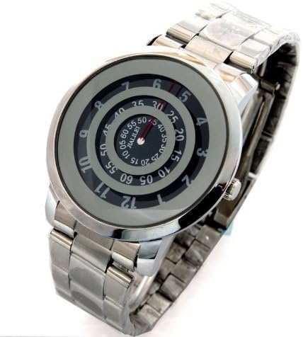 Amazon 斬新 希少 近未来デザイン時計 3ターンテーブルウオッチ 黒 クォーツ 腕時計 アナログ 独創的なデザインのアナログ表示斬新 Jlslbk メンズ腕時計 腕時計 通販