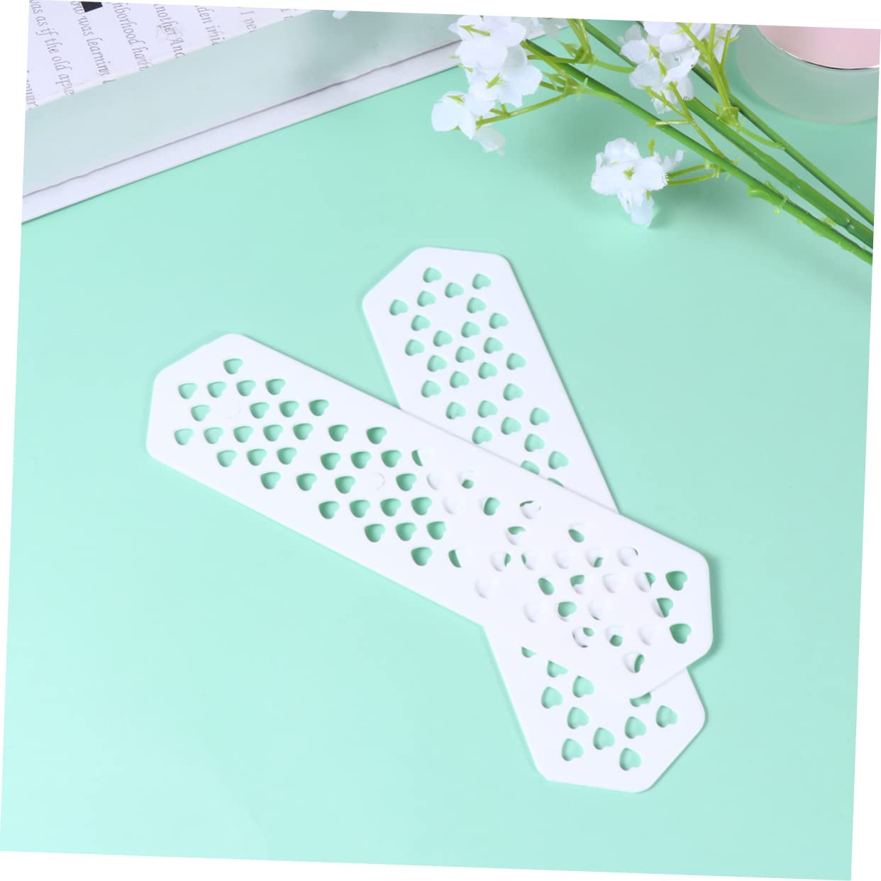 Beatifufu Stainless Steel Heat Insulation Film Hairdressing Plate Heatproof Perm Salon Station Barbers Equipment Random Color