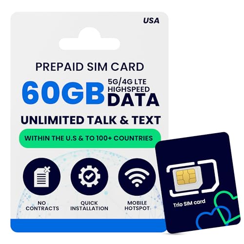 Lycamobile SIM DE EE. UU. Lycamobile Llamadas,Mensajes de Texto y Datos ilimitados Desde EE. UU. a...