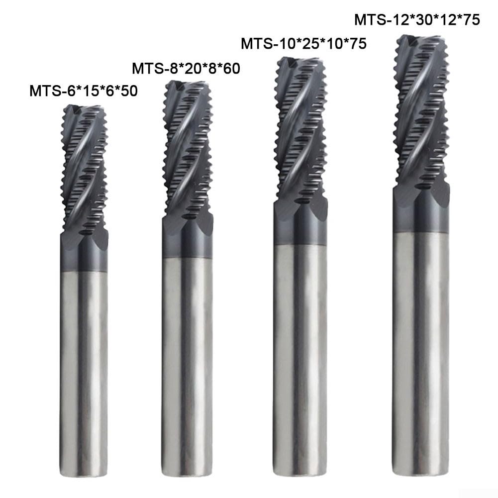 Fraise à ébaucher efficace en carbure massif, 4 dents, avec revêtement AlTiN à 4 dents, convient pour HPC (10 mm)