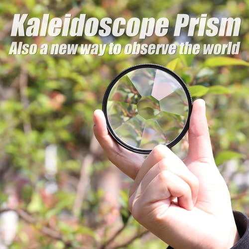zalati Camera Filter 8-sided Kaleidoscope for Photography Foreground Blurring Film Photography Props Camera Accessories - 77mm