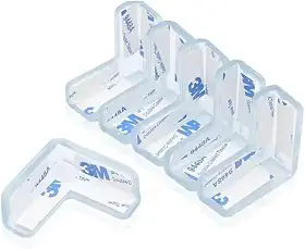 Kit 10 Cantoneiras de Silicone em Formato L para Segurança Infantil – Proteja Bordas e Quinas de Móveis