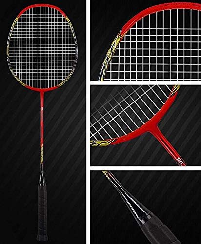 Senston - 2 Player Badminton Racket Set Badminton Racquets White Red