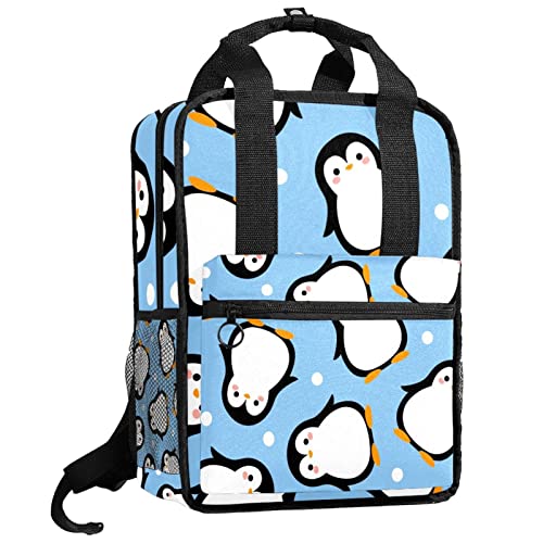 Sac à dos pour garçons à motif pingouins mignons pour l'école et les sorties
