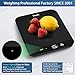 Vitafit 15kg Küchenwaage, Genauigkeit 1g durch Unser Professionelle Waagenfabrik Seit 2001,LFGB-Zulassung Waage Küche Digital zum Kochen und Backen, Große Plattform 215x180mm, 3 AAA-Batterien, Schwarz