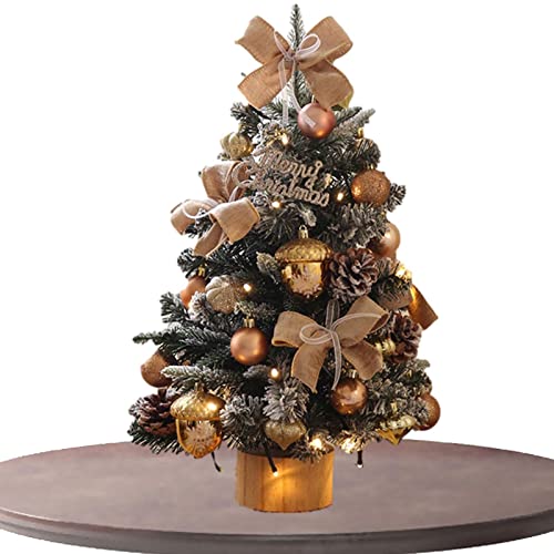 Mini natal, Árvore Natal requintada com luzes LED, GranNatal mesa para decorações Natal