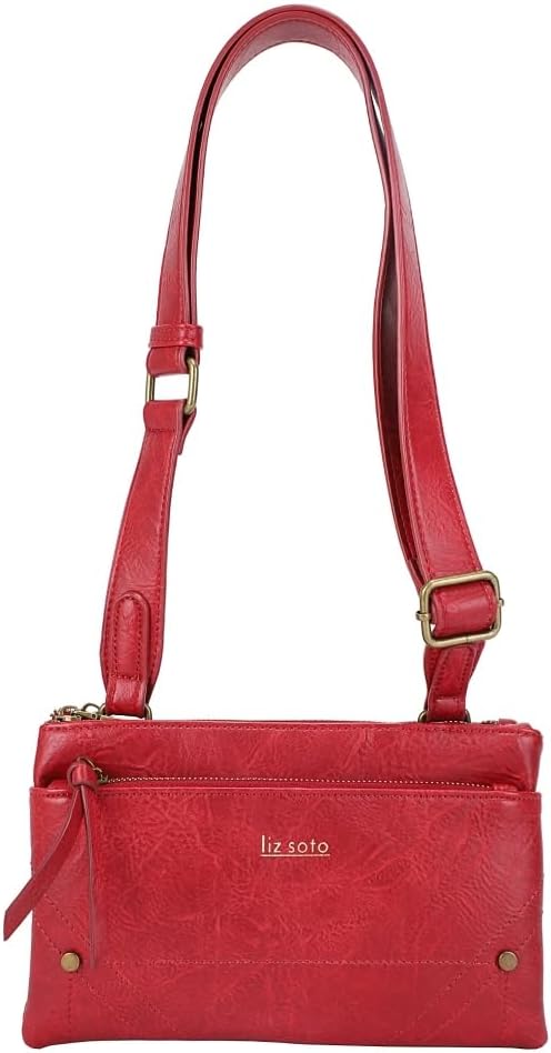 Liz Soto Zoe Cell Phone Wallet Crossbody Purse for Women - Vegan Leather Small Crossbody Bags for Women Travel