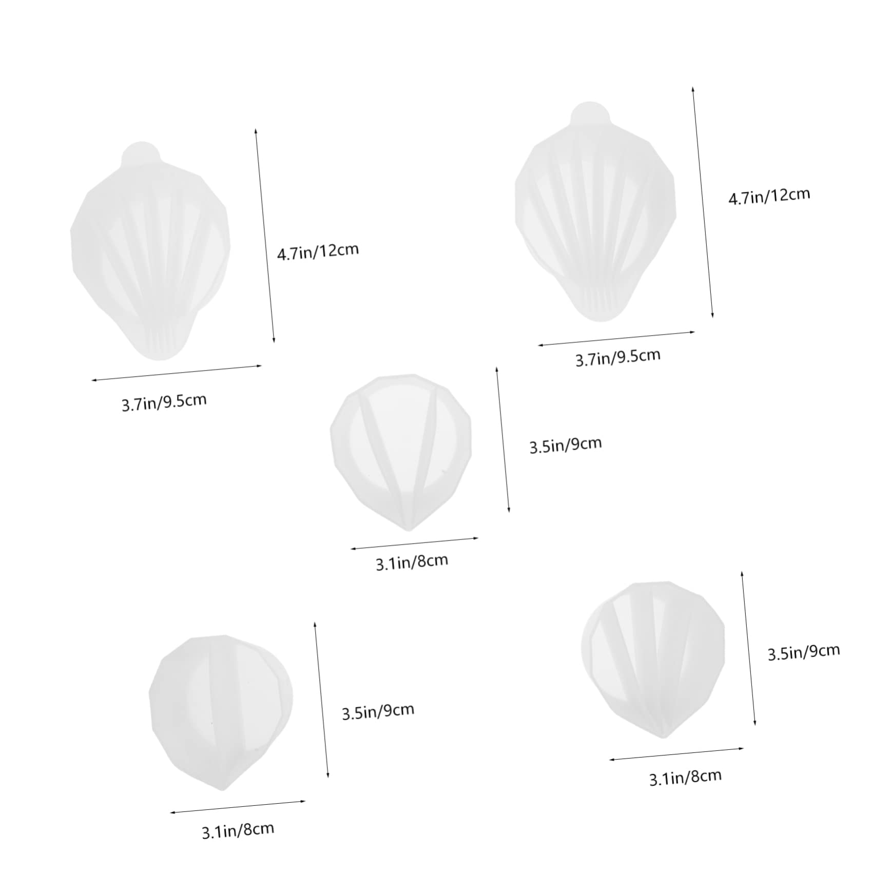 ERINGOGO Silicone Mixing Cups for Resin 5pcs Multi-Grid Color Mixing Cup Mold DIY Craft Tools