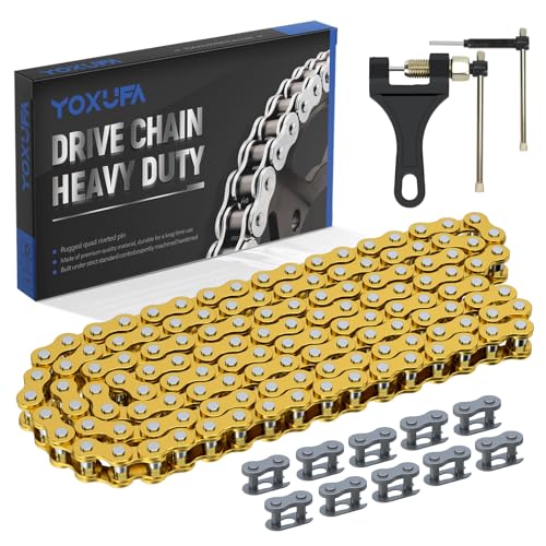 YOXUFA 420 Chain 132 Links Replacement for 110cc...