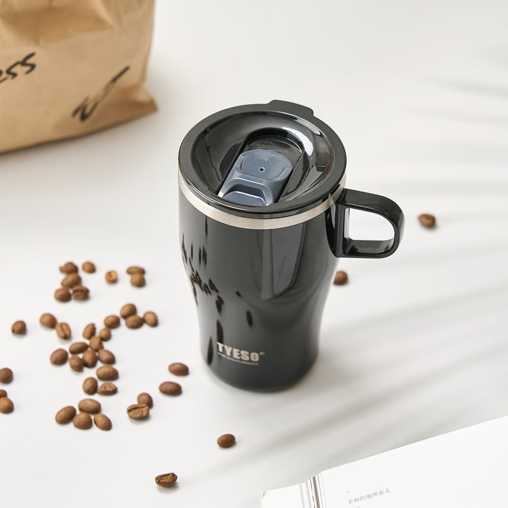 TYESO Coffee Mug,Insulated Tumbler with Lid,Vacuum Insulated Mug Double Wall Stainless Steel OfficeTumbler Cup (Blue, 17 oz) - Image 3
