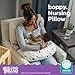 Boppy Nursing Pillow - Firm, Ergonomic U-Shaped Bottle and Breastfeeding Pillow with High Lift for Comfort and Support, Spacious Surface - Neutral Plants and Animals