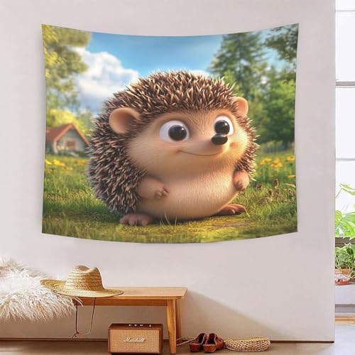 Couverture murale hérisson pour créer un coin cosy dans un dortoir