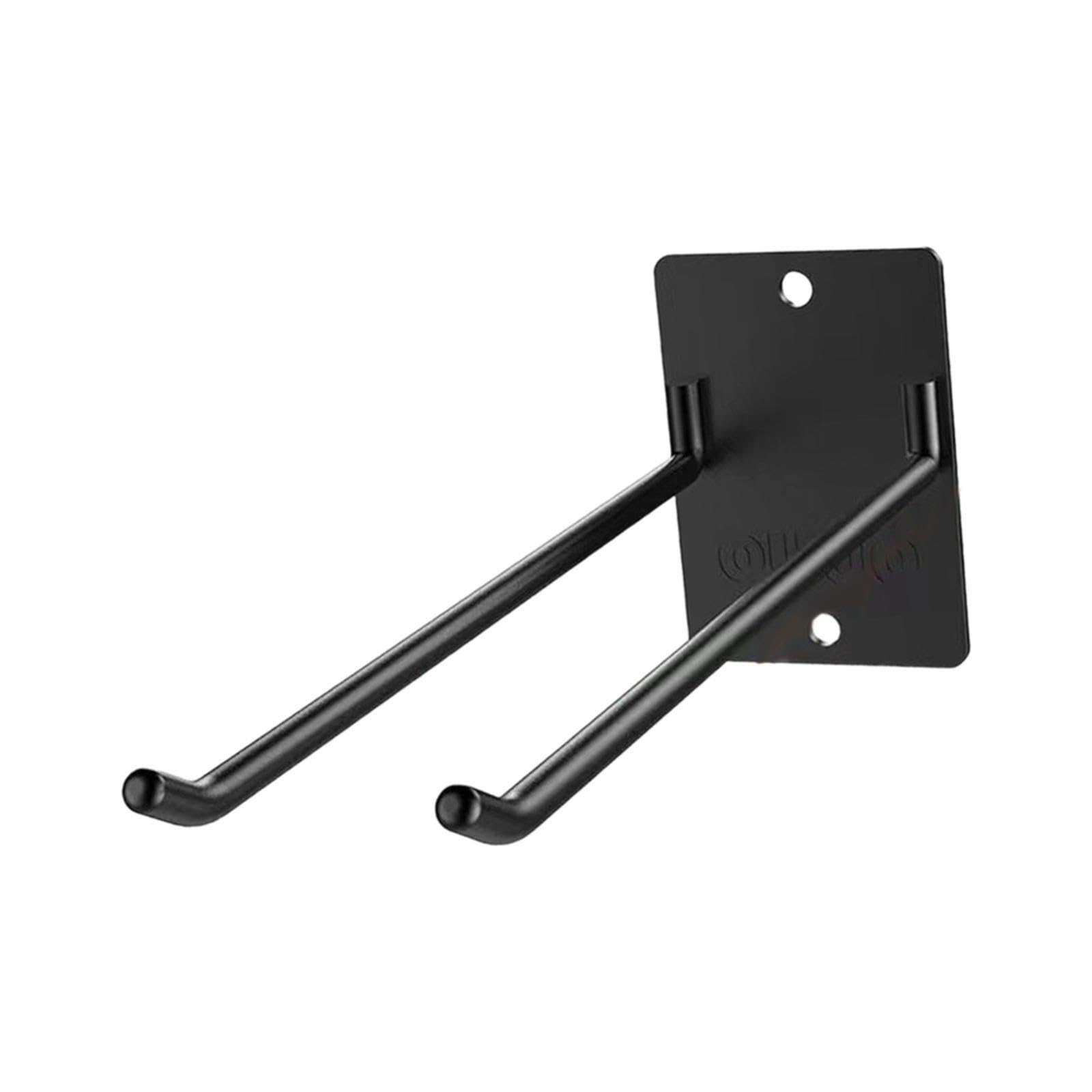 PIXZCSA Practical Metal Broom Organizer Wall Hanger Black 25x10x7cm