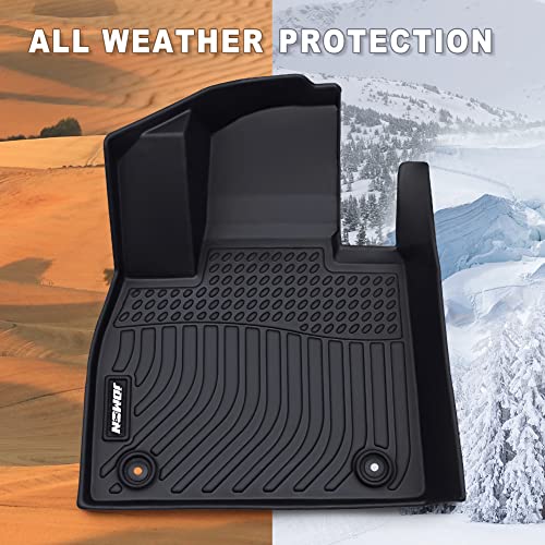 Jdmon All Weather Floor Mats Compatible With 2020-2023 Hyundai Palisade, 3 Row Custom Fit Car Floor Liner Full Set Black #TOP4