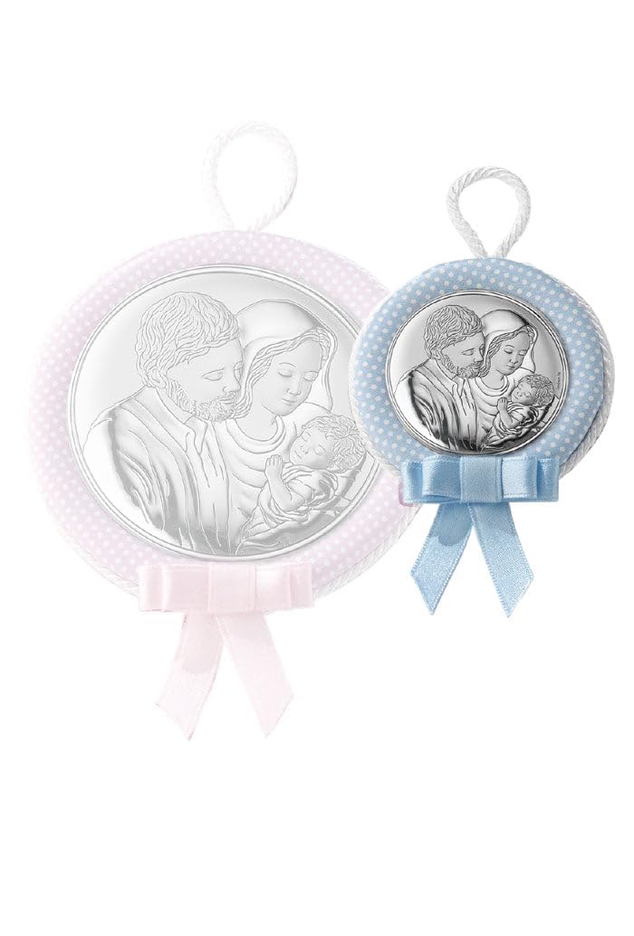 SHALOM - Capoculla Celeste Santa Famiglia. Diametro 6,5 Cm
