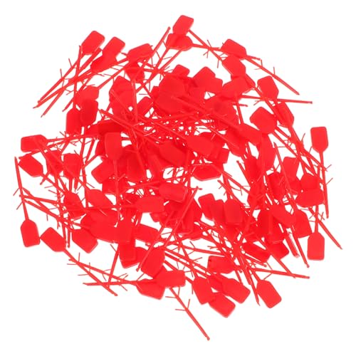 Toddmomy Lot de 100 Scellés de Sécurité Rouges pour Extincteurs Montés, Goupilles Autobloquantes en Plastique Antidérapantes, Colliers de Serrage pour Contrôle Incendie et Maintenance