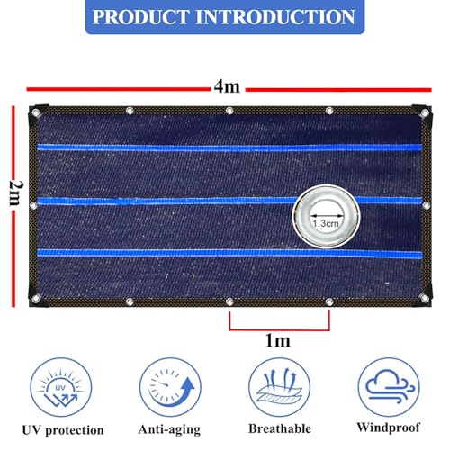 Malla sombra HDPE de alta densidad como protección visual exterior 3