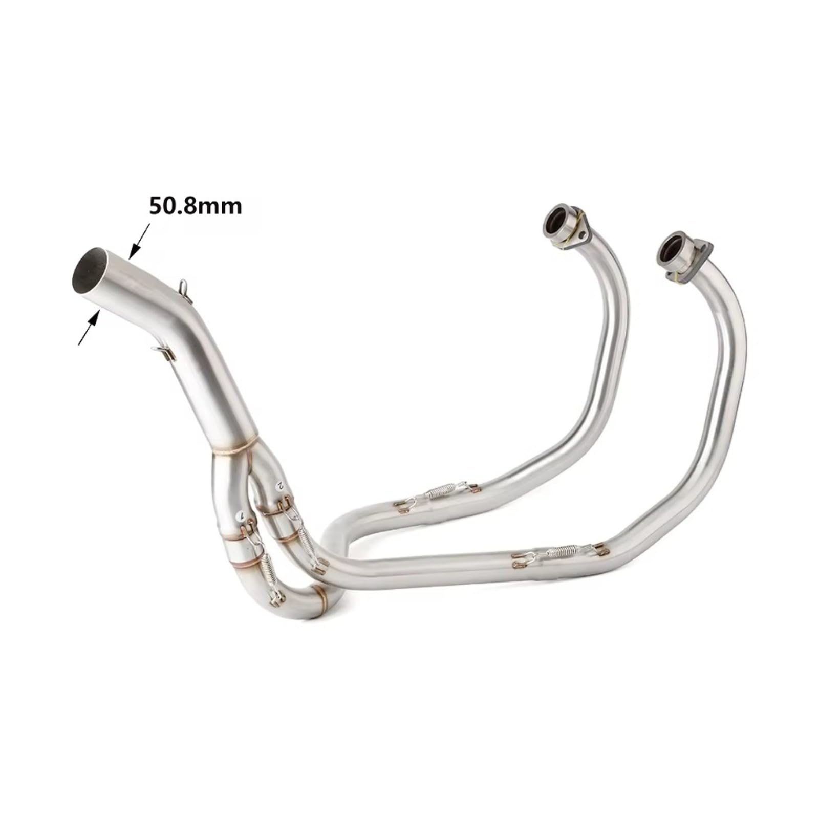 Motorrad Auspuff Schalldämpfer Header Link Pipe 51mm Slip-on Für Kawasaki KLE 500 1991 to 2007 KLE500