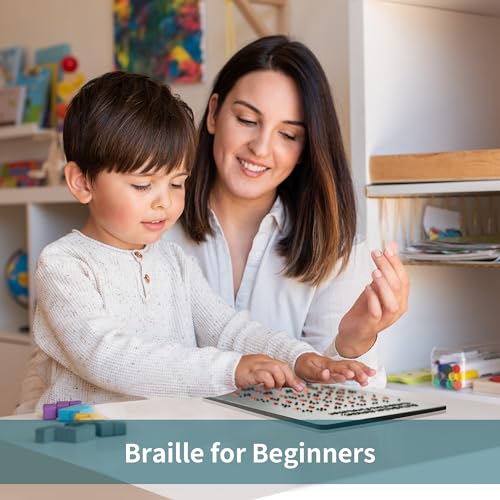 Braille-Alphabet-Board-Learn-Braille-for-Beginners-Braille-Board-with-Raised-Dots-Letters-Numbers-Educational-Tool-for-Blind-Visually-ImpairedTeaching-Aid